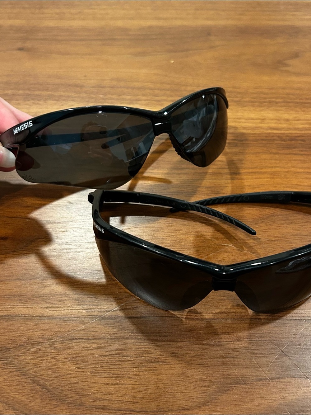 Pair of two nemesis safety sunglasses